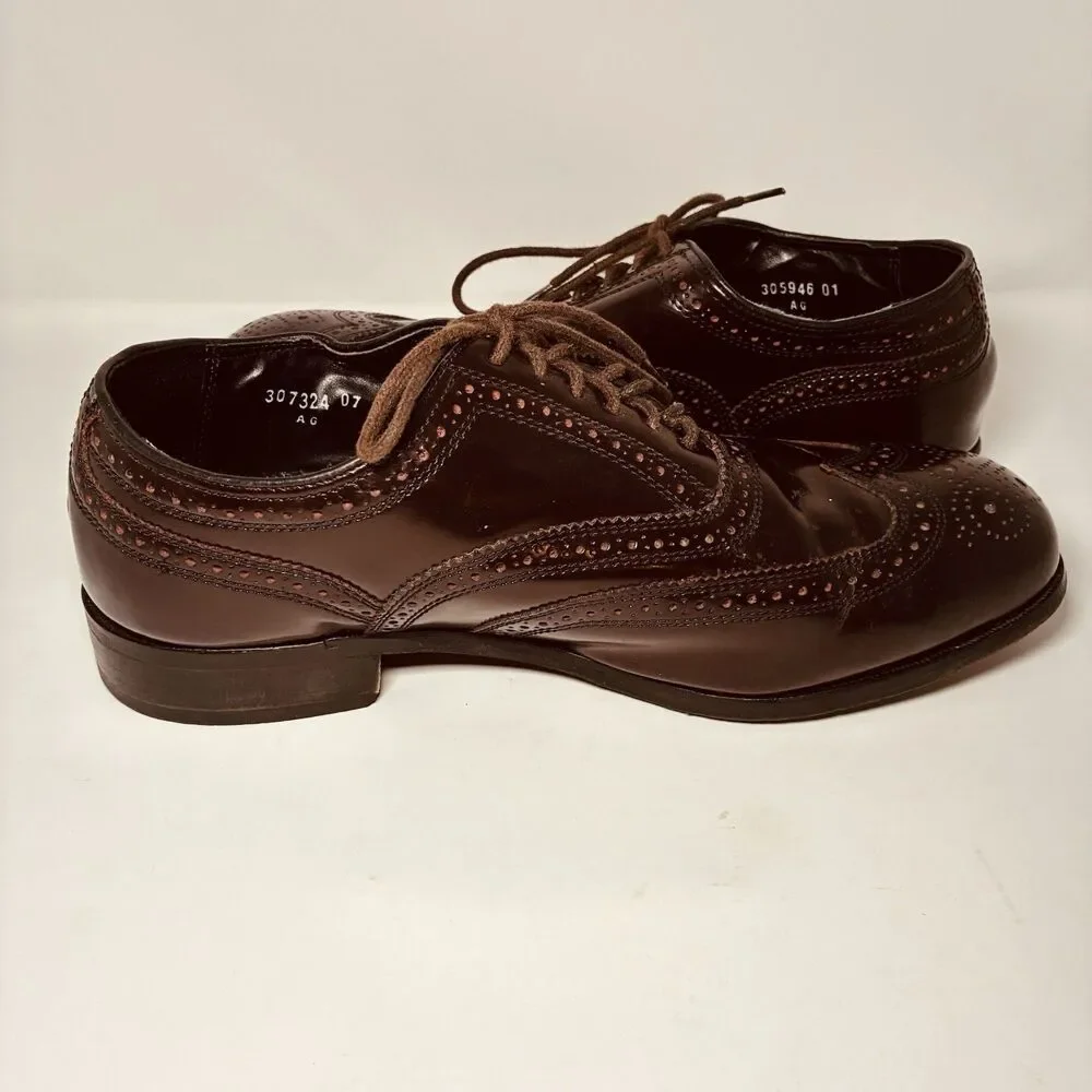 Florsheim Burgundy Wingtip Oxford Dress Shoes 17066 Men’s Size 9.5 EEE India